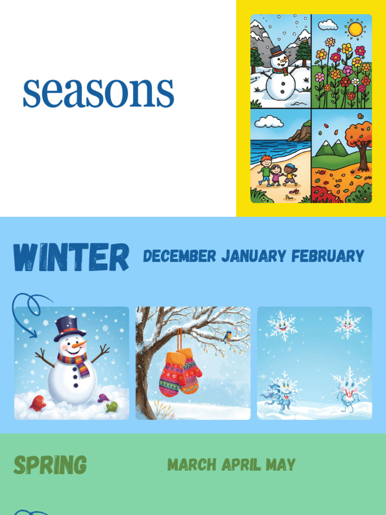 Prezentacja - Seasons and Months | PDF