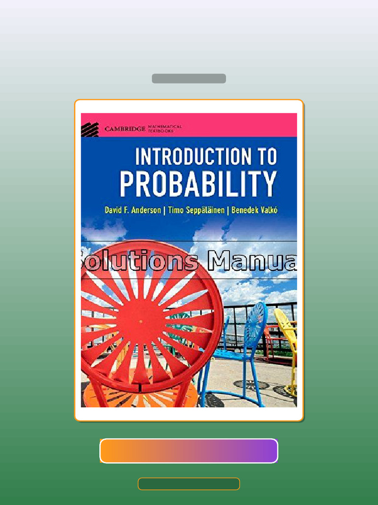 Test Bank for Introduction to Probability 1st Edition Anderson | PDF ...