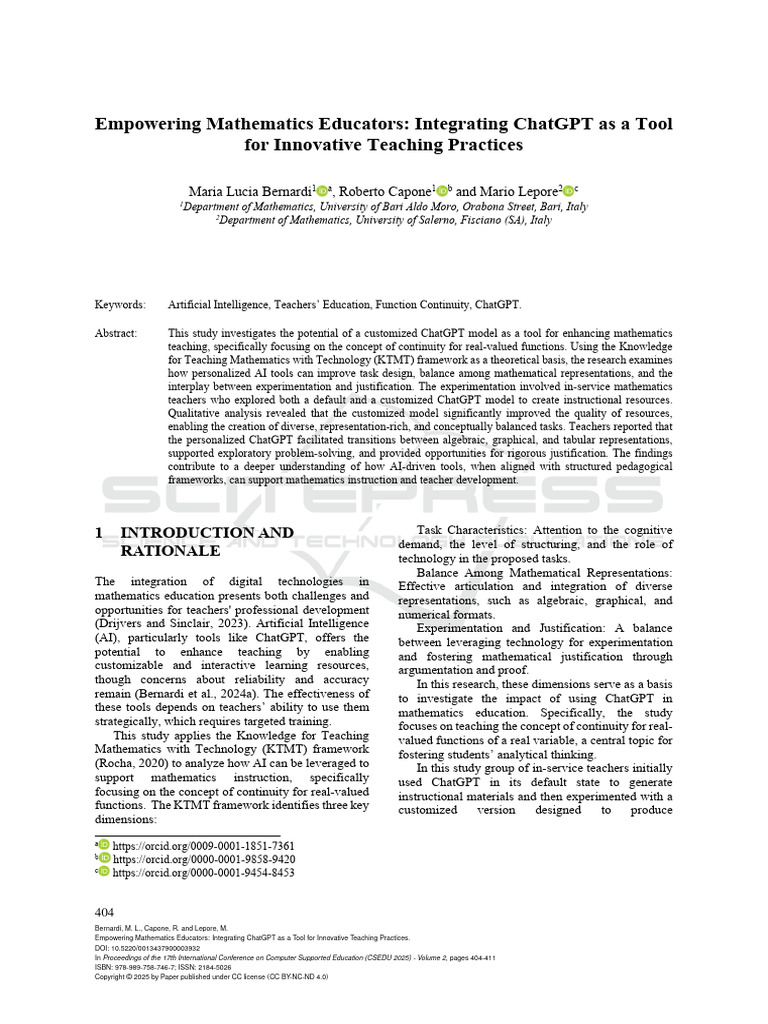 Enhancing Math Teaching with ChatGPT | PDF | Artificial Intelligence ...