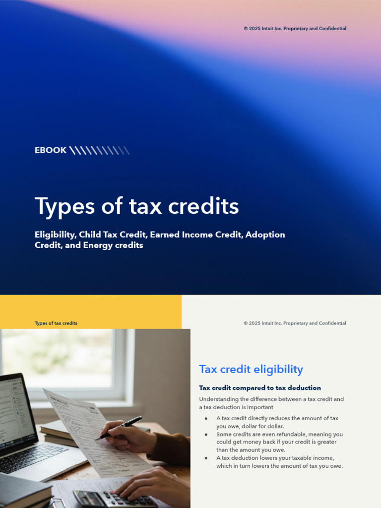 Types of Tax Credits Part 2_ eBook (IA_02242) | PDF | Tax Credit ...