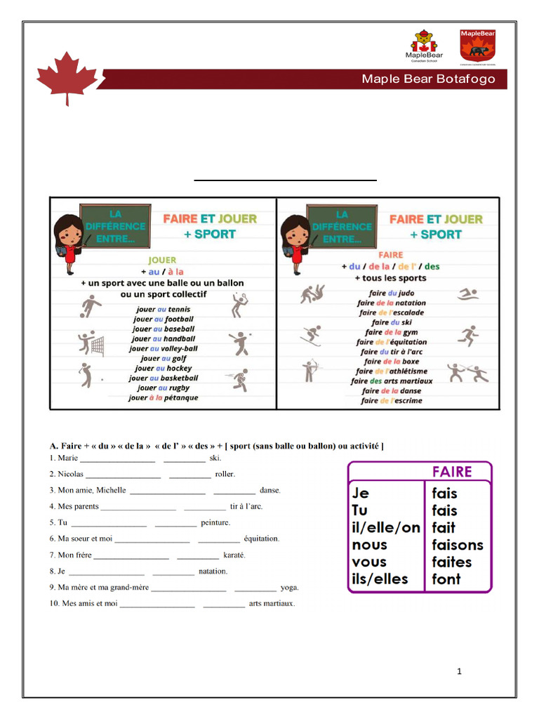 Activités de Faire et Jouer en Year 6 | PDF