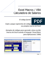 Excel Macros VBA (Calculadora de Salarios)