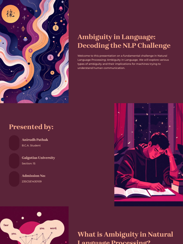 Understanding Ambiguity in NLP | PDF | Ambiguity | Semantics