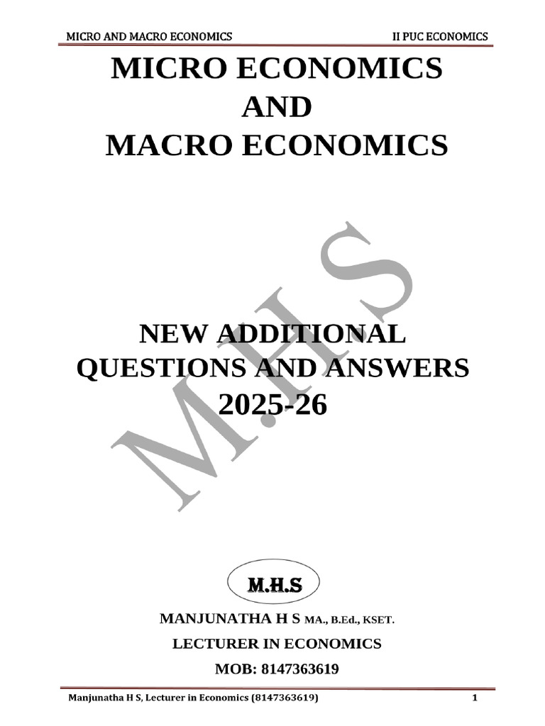Additional Questions & Answers | PDF