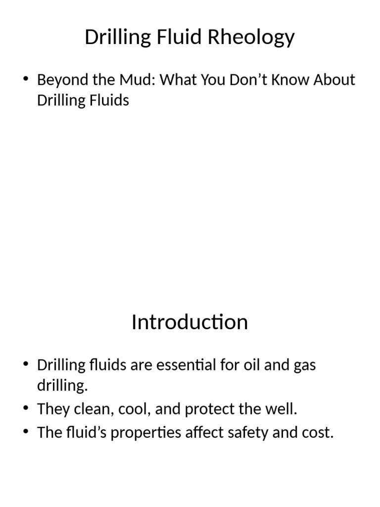 Drilling Fluid Rheology Simplified | PDF
