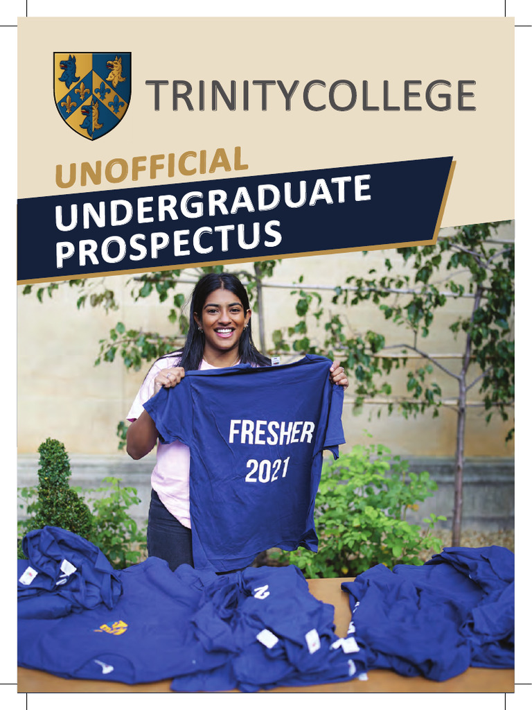 Trinity College Undergraduate Prospectus | PDF | Meal | Menu
