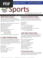 Download Sports Guide by Chehalem Park and Recreation District SN98325670 doc pdf