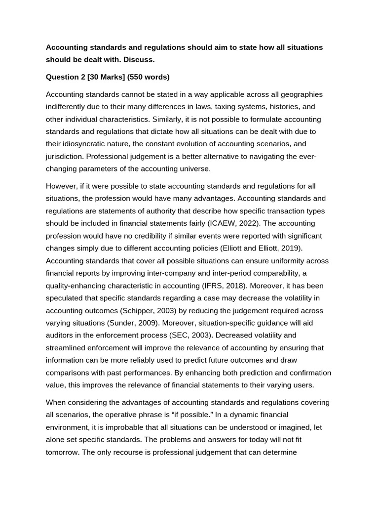 Summative Coursework - Acc Standards for All Situations | PDF ...