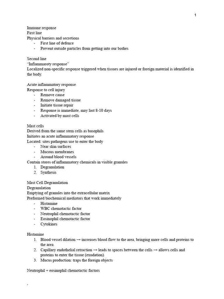 Understanding Immune Response Mechanisms | PDF | White Blood Cell ...