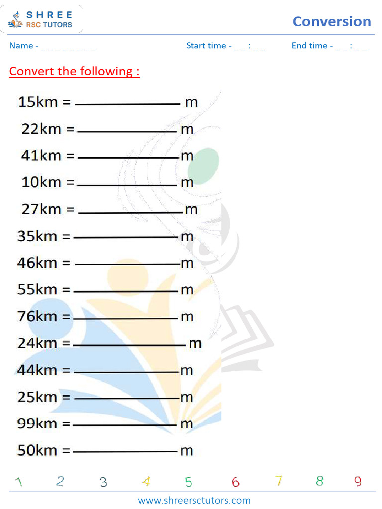 Converting Between Meters and Kilometers (4) | PDF
