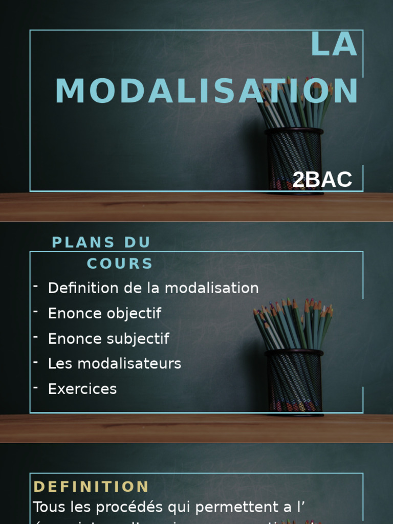 Comprendre la modalisation en français | PDF | Genre grammatical ...