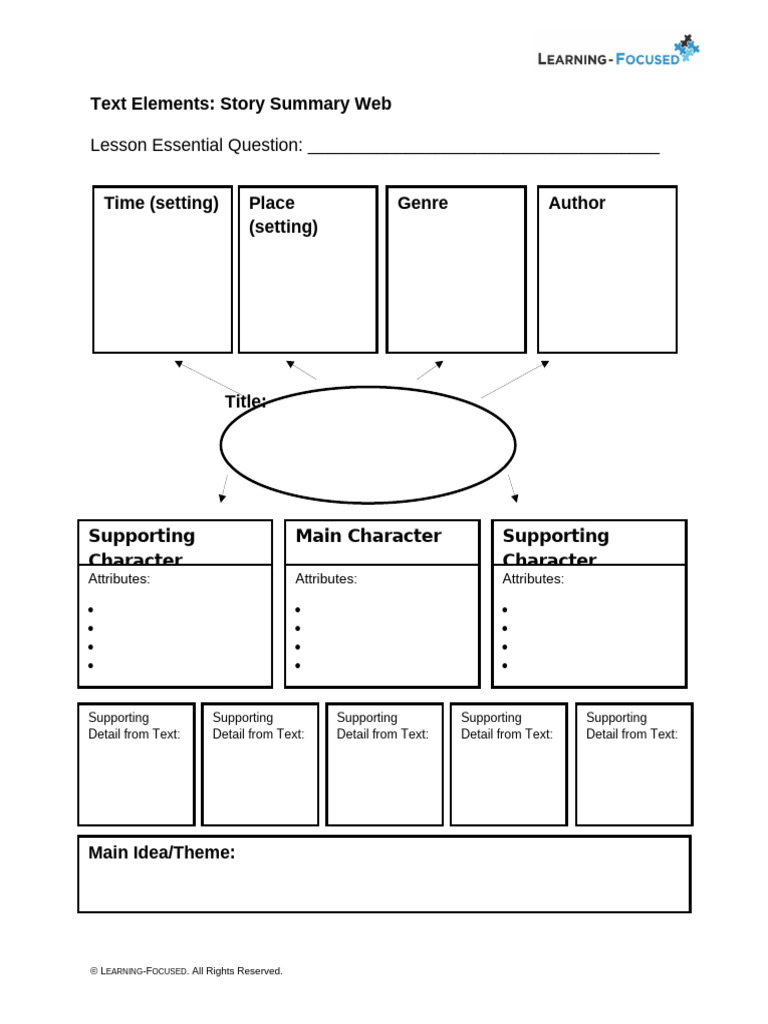 Story Summary Template for Analysis | PDF