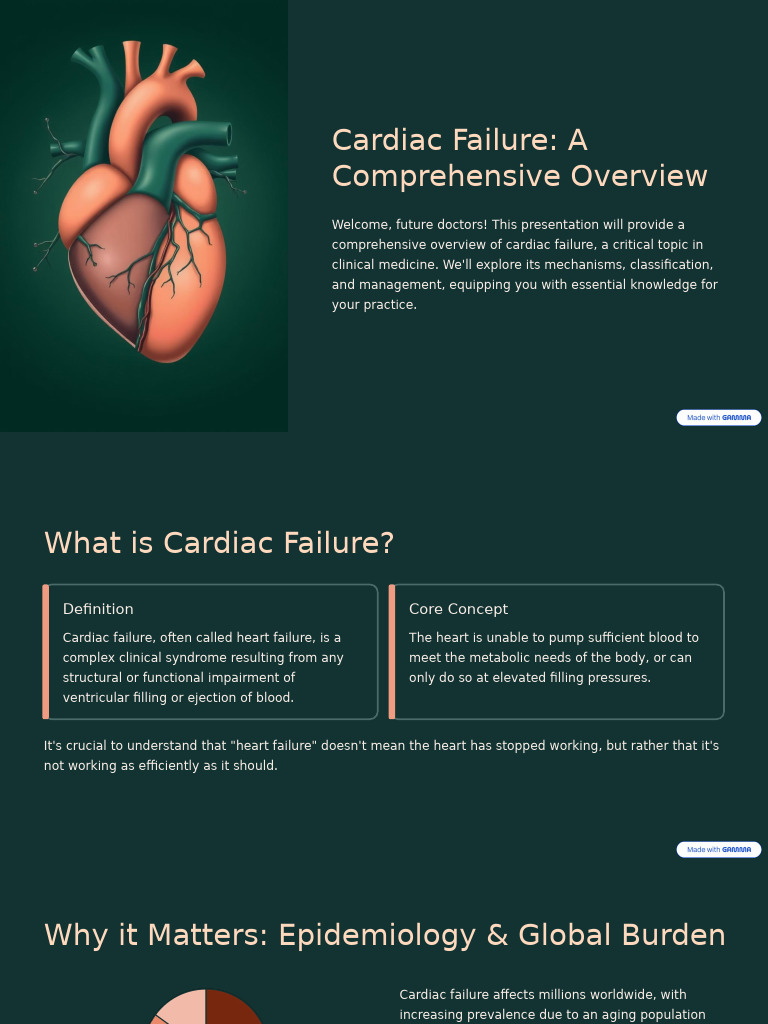 Comprehensive Guide to Cardiac Failure | PDF | Heart Failure | Heart