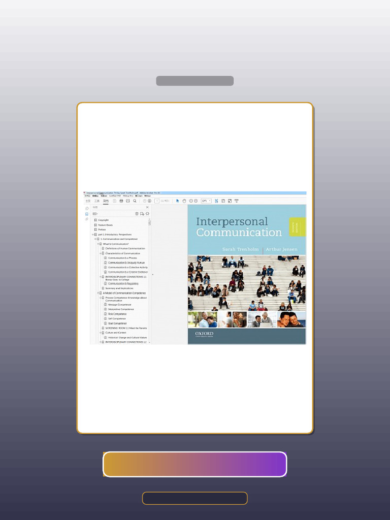 Test Bank for Interpersonal Communication 7th Edition | PDF ...