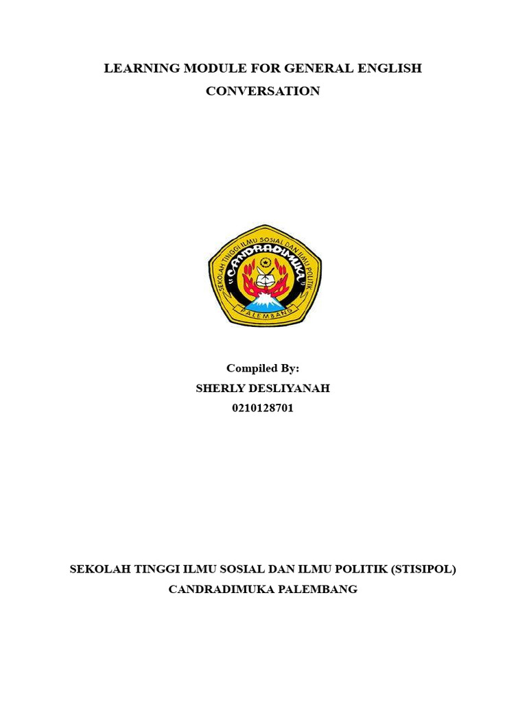 The Learning Module for General English Conversation (2) | PDF ...