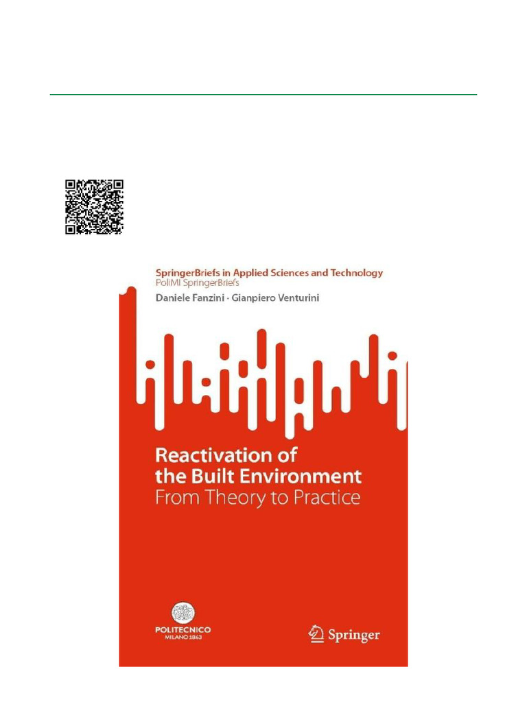 Reactivation of the Built Environment From Theory to Practice ISBN ...