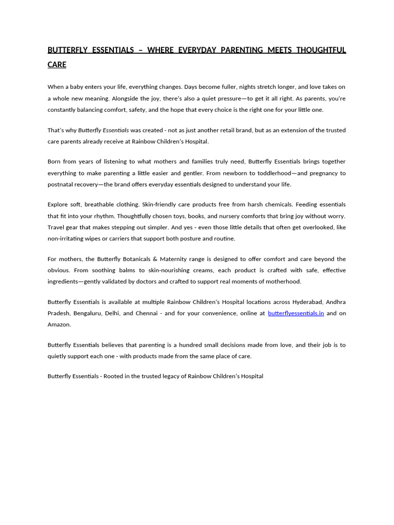 Butterfly Essentials - Times Power | PDF