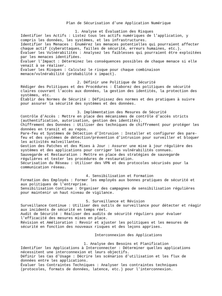Sécurisation et Interconnexion d'Applications | PDF | Sécurité ...