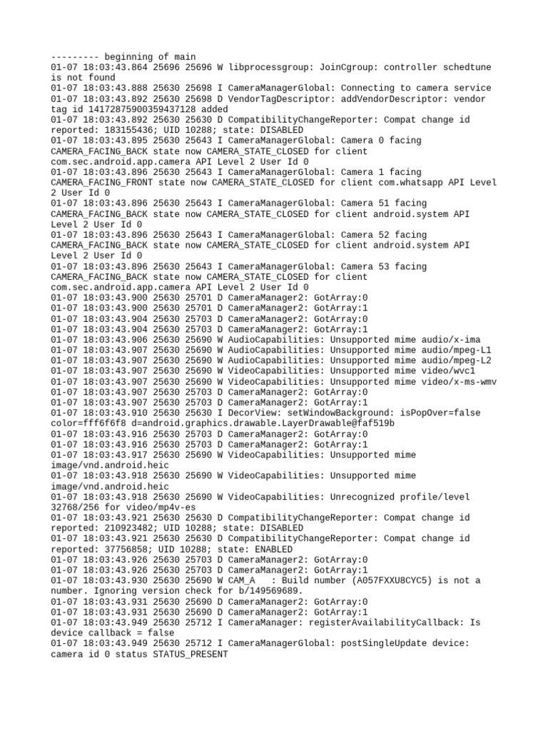 Log Cat 1767783823816 | PDF | Software Engineering | Computer Programming
