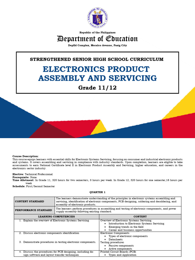 Electronics Product Assembly Course Guide | PDF | Soldering | Printed ...
