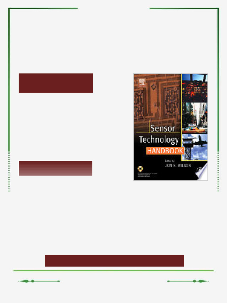 Sensor Technology Handbook 5th Edition Wilson ebook downloadable ...