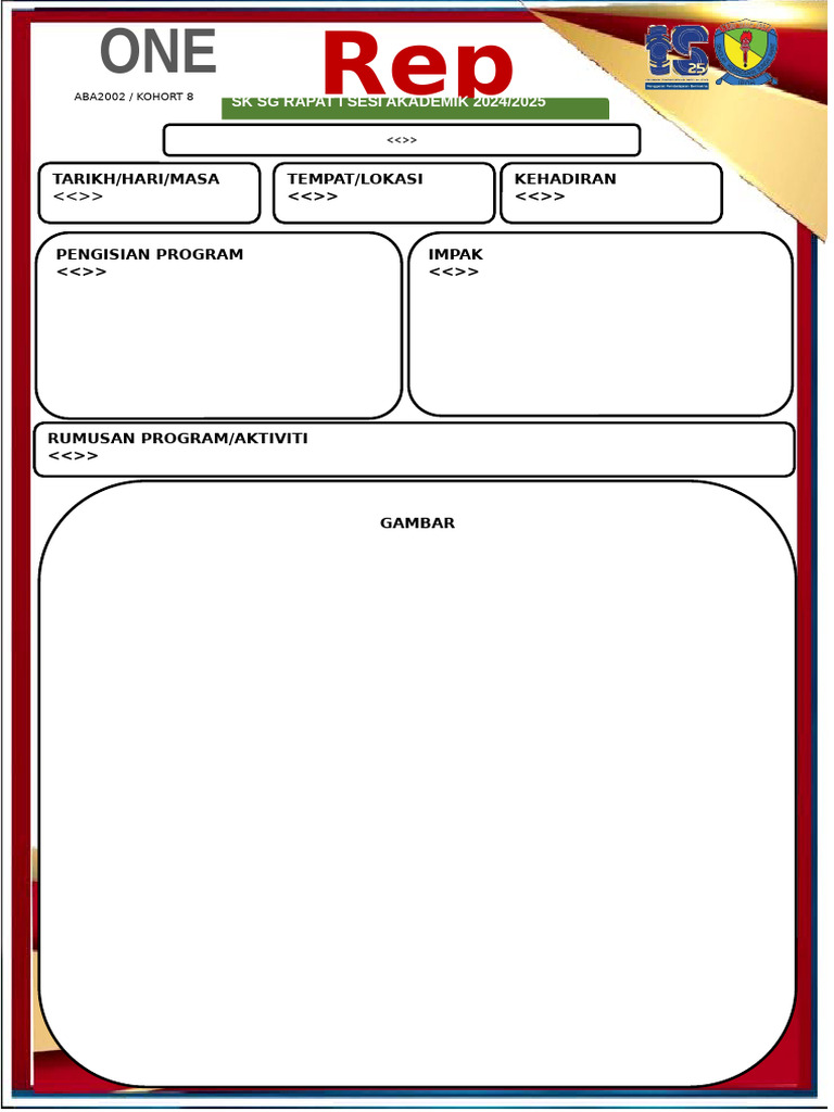 Tempalte Opr Sekolah | PDF