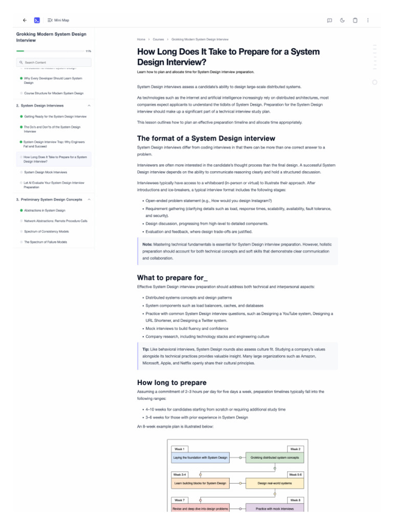 4)How Long Does It Take to Prepare for a System Design Interview? | PDF