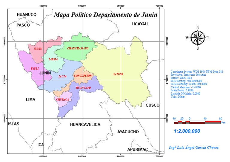 Mapa Junin | PDF | Geofísica | Geografía