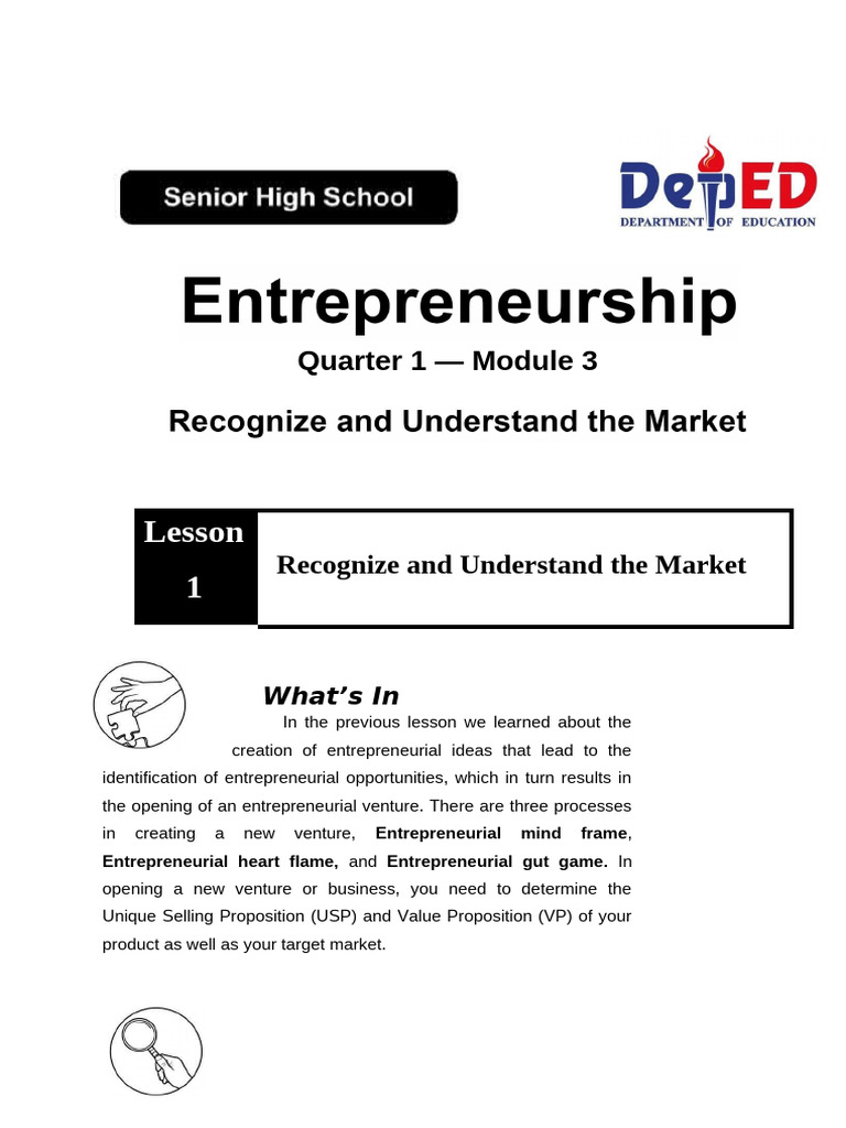 ENTREP MODULE 3 Reporting | PDF | Market Segmentation | Marketing