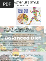 Balanced Diet Chart Overview | PDF