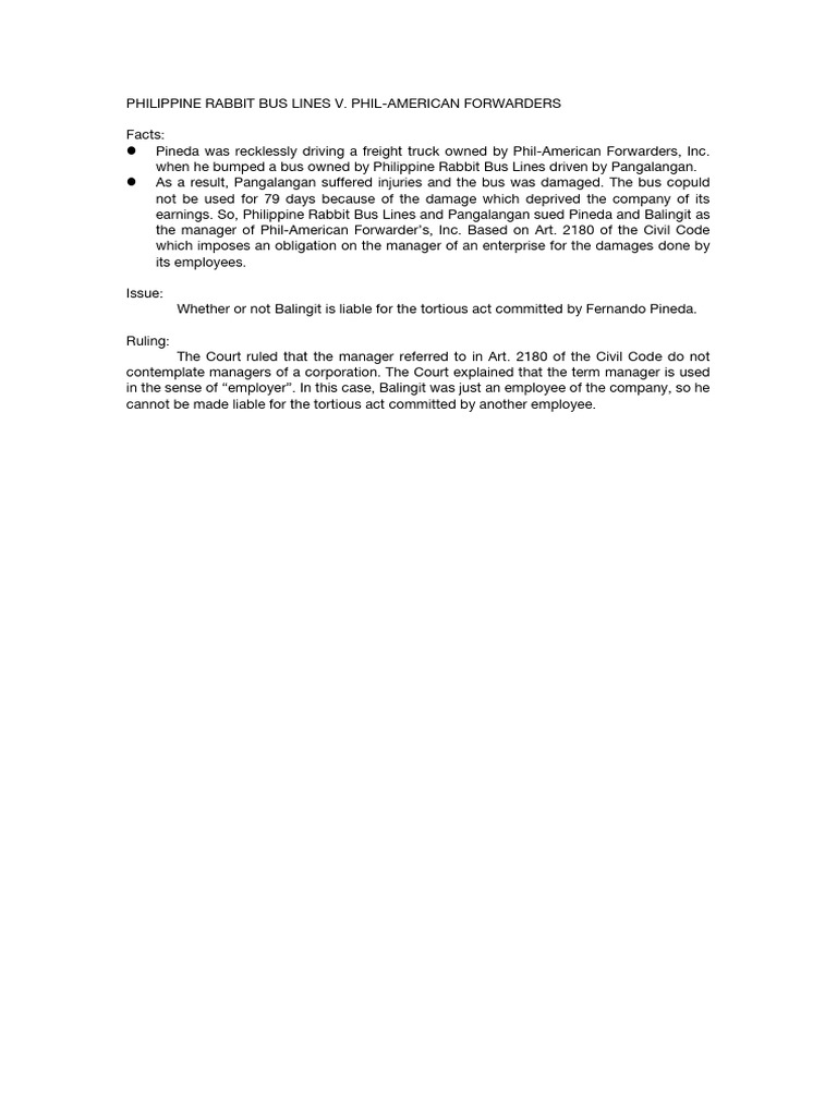 Philippine Rabbit Bus Lines V | PDF