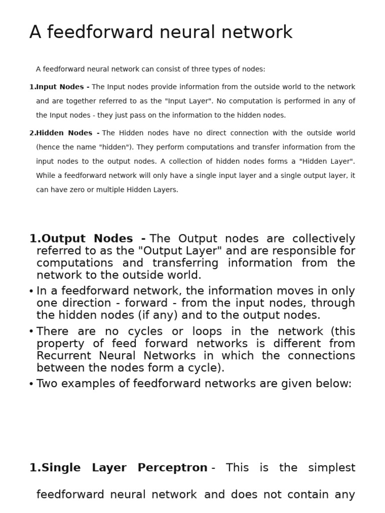 Understanding Feedforward Neural Networks | PDF | Computational Science ...