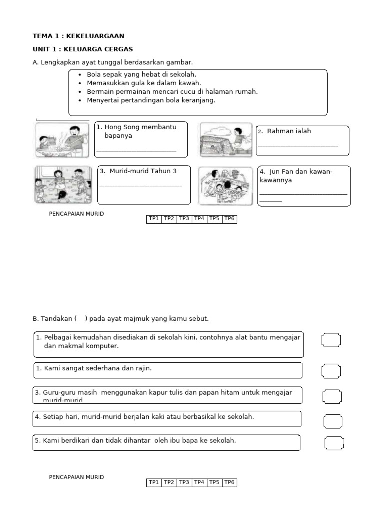 TEMA 1 Modul BM Tahun 3 | PDF