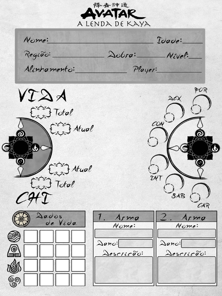 Ficha Avatar | PDF