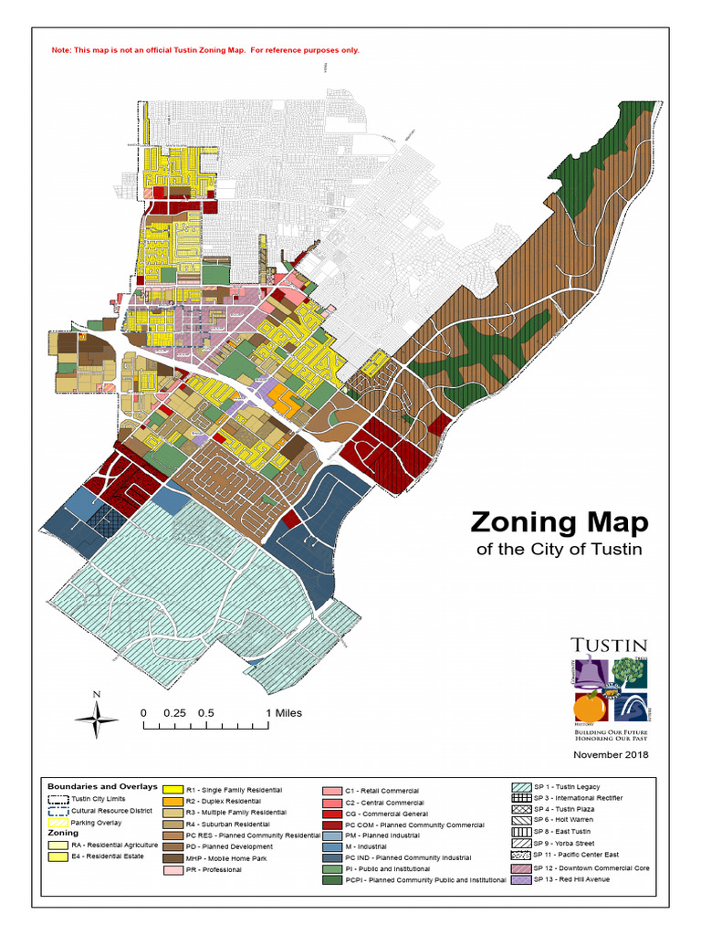 Tustin Zoning Map Overview 2018 | PDF