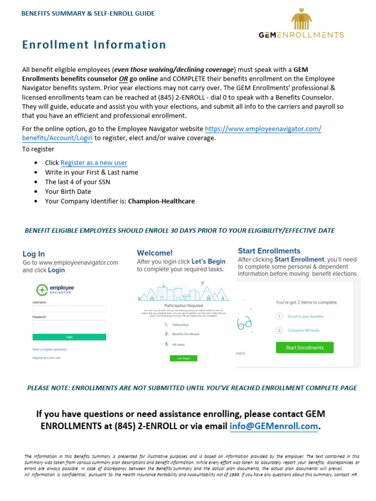 Gem Enrollments (1) | PDF
