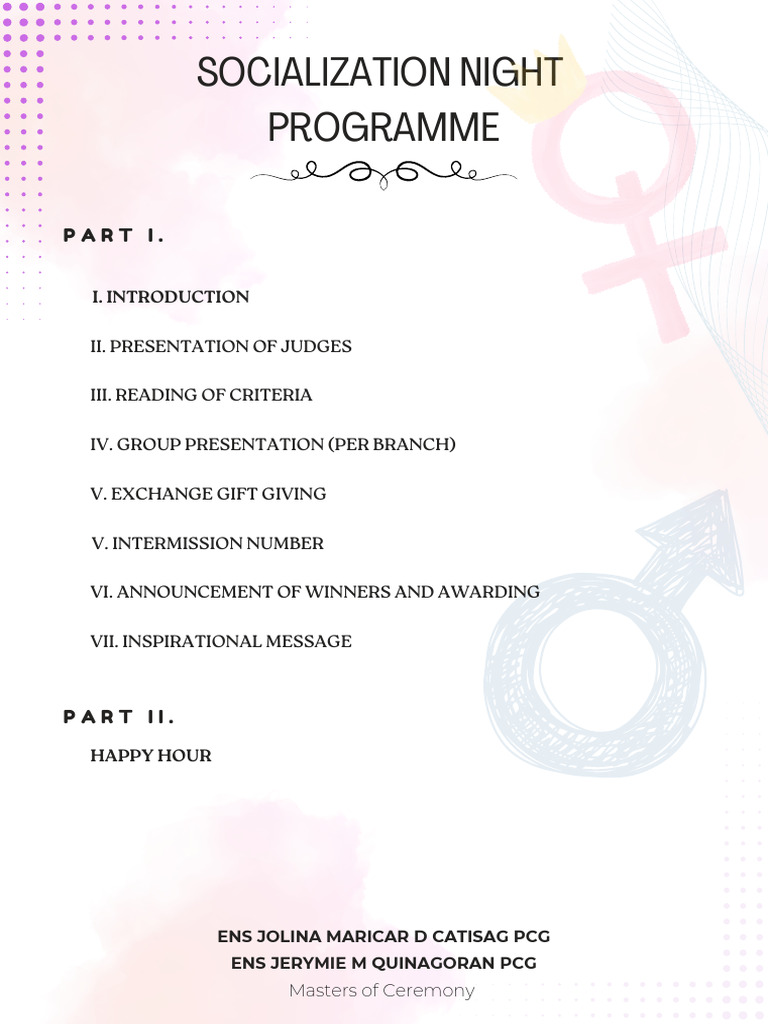 Socialization Night Program Overview | PDF
