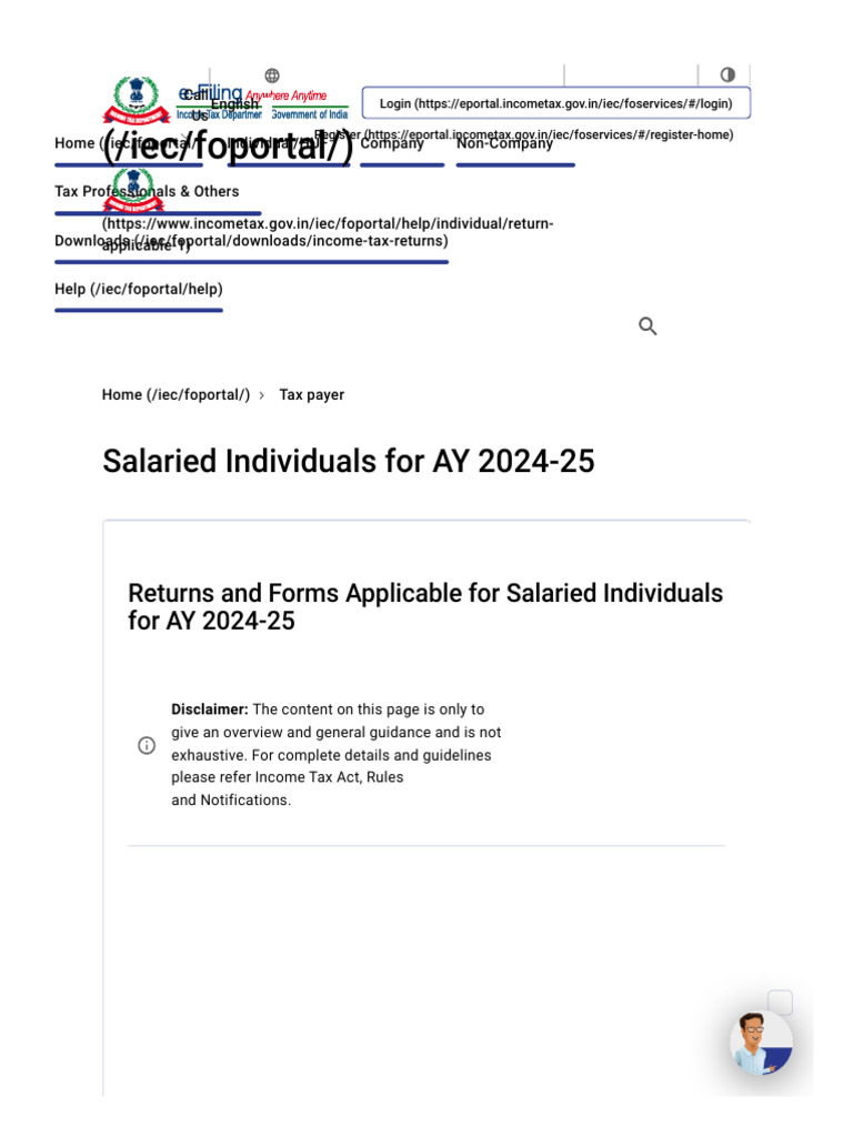 Tax Returns for Salaried Individuals 2024 | PDF | Tax Deduction | Taxes