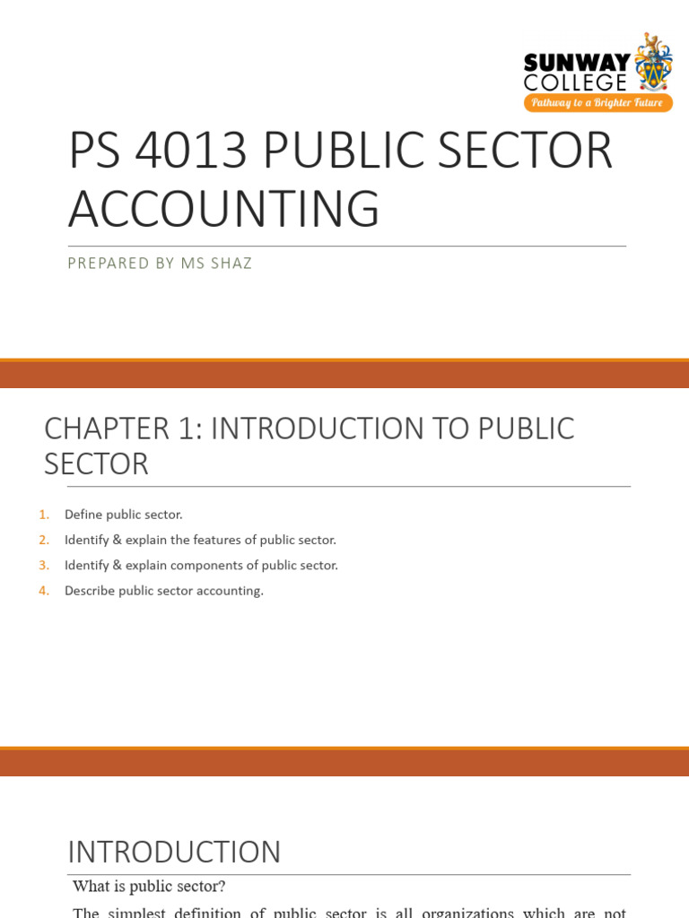 Introduction to Public Sector Accounting | PDF | Audit | Accounting