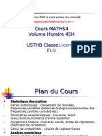 Cours Statistiques, Probabilité, Analyse Numérique " Usthb"