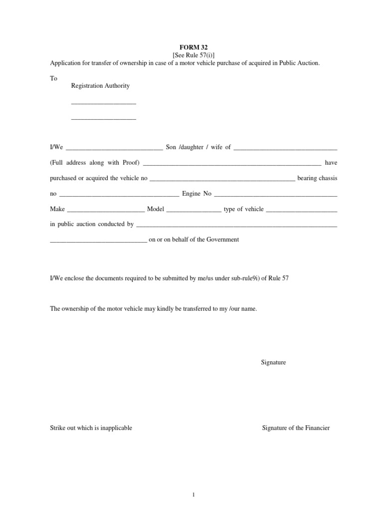 Form 32-95795959 | PDF