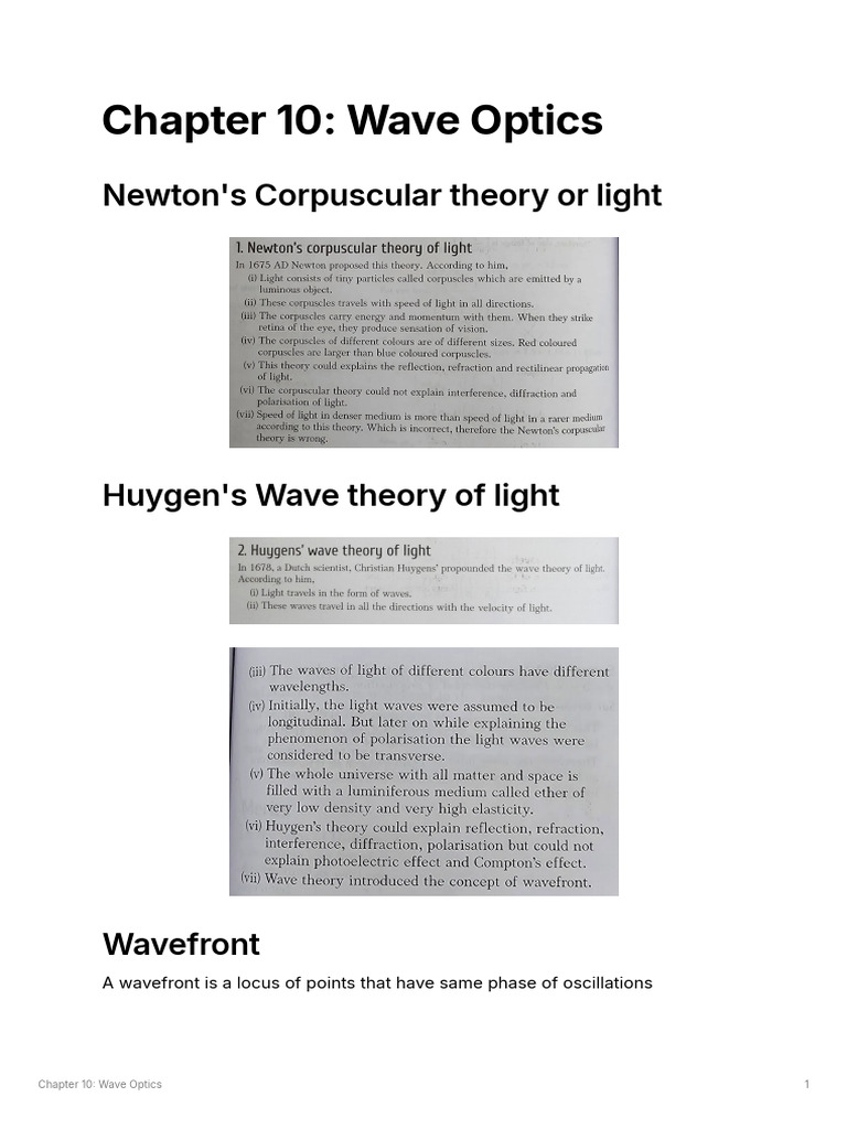 Chapter_10_Wave_Optics | PDF | Diffraction | Polarization (Waves)