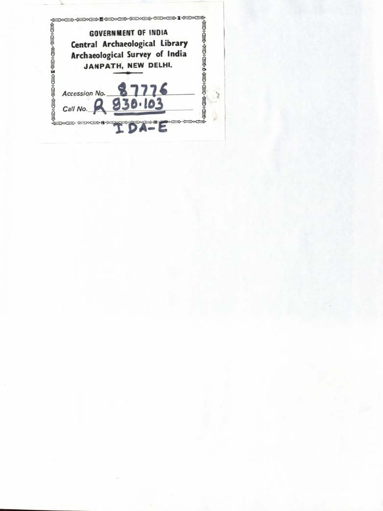Kalibangan Excavation Report | PDF
