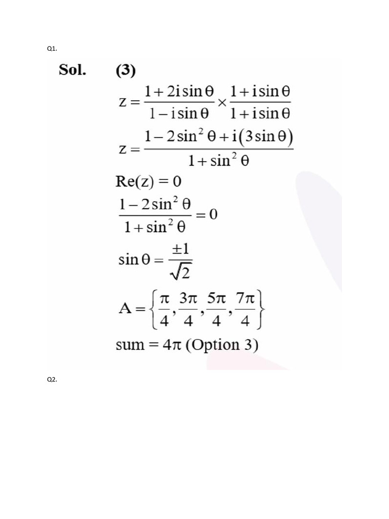 SOLUTIONS MOCK TEST 9 | PDF