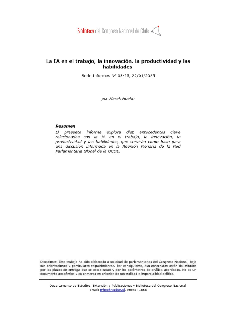 Impacto de la IA en el Trabajo y Habilidades | PDF | Inteligencia ...