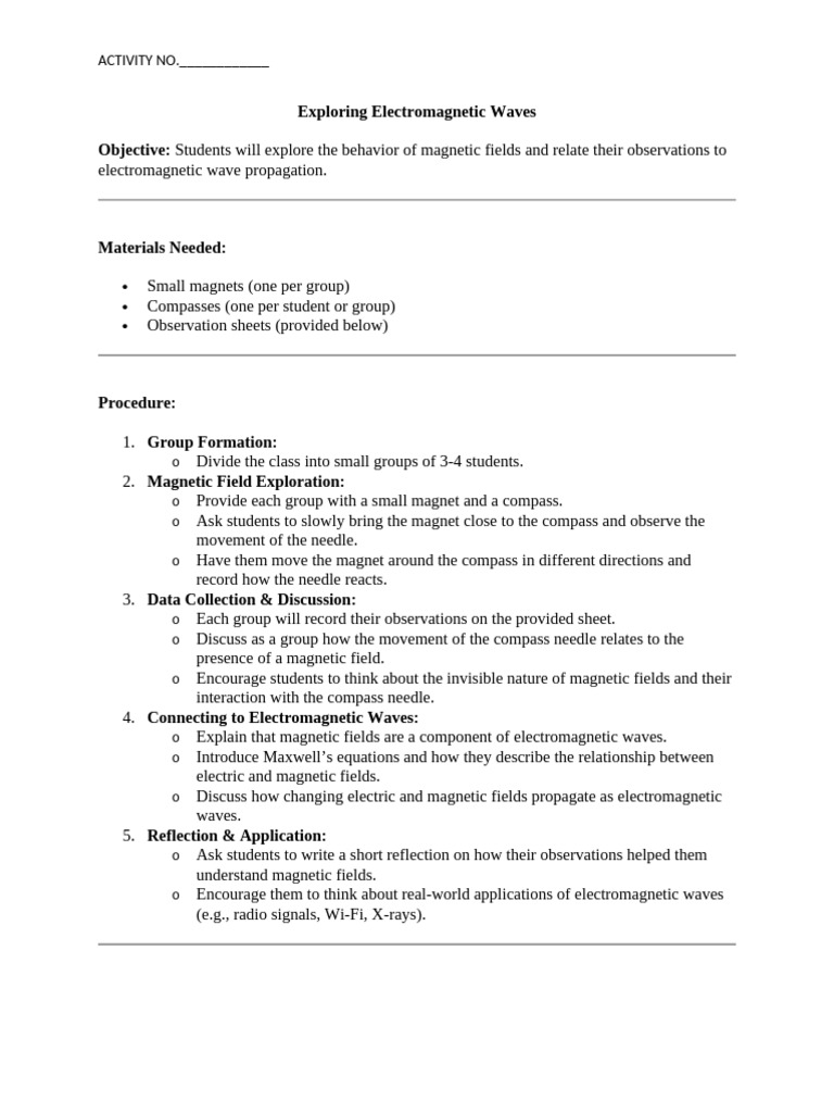 Exploring Electromagnetic Waves & Reflection | PDF | Mirror ...