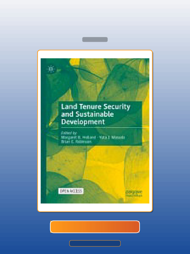 Test Bank for Land Tenure Security and Sustainable Development | PDF