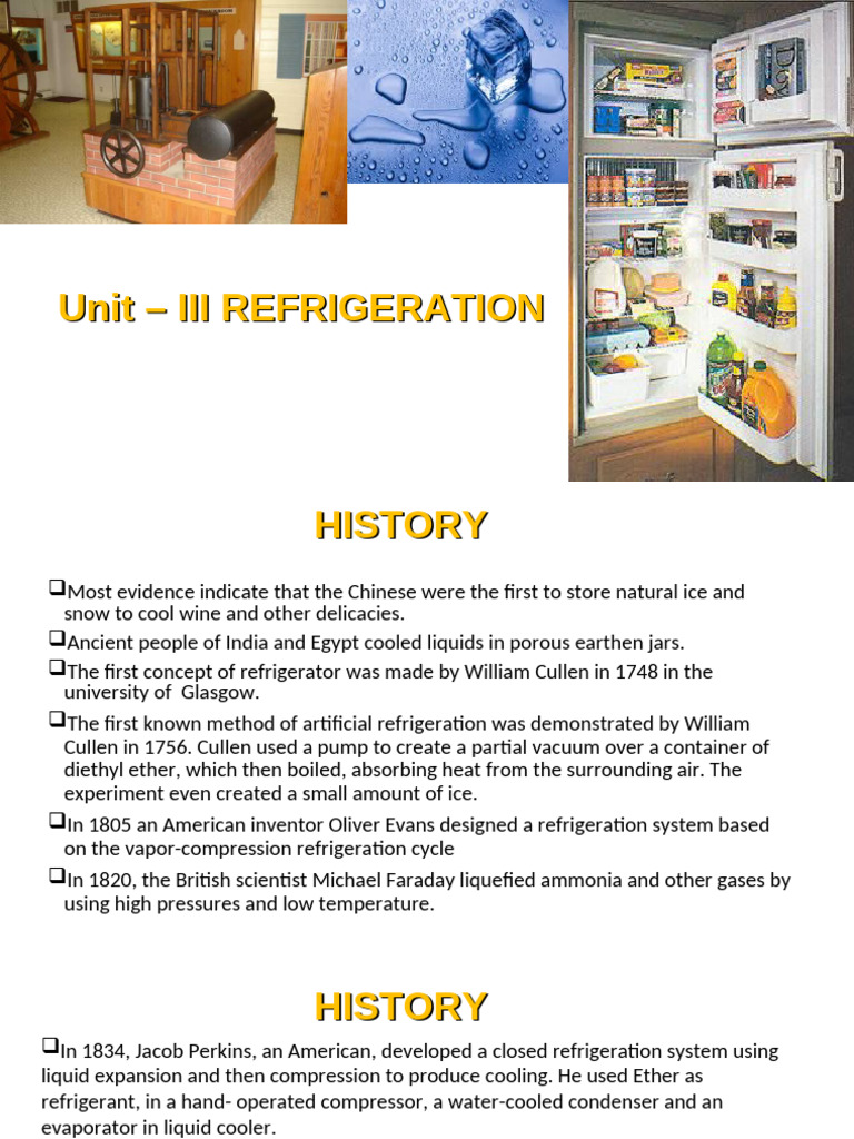 Refrigeration | PDF | Refrigeration | Refrigerator