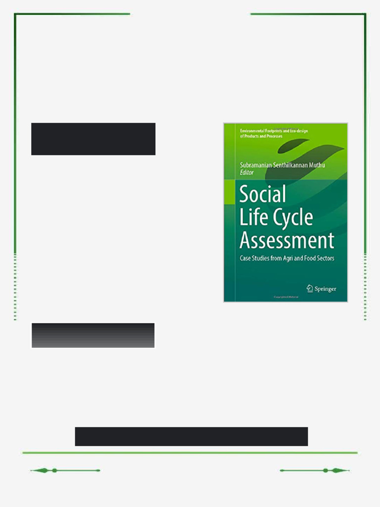 Social Life Cycle Assessment Case Studies from Agri and Food Sectors ...