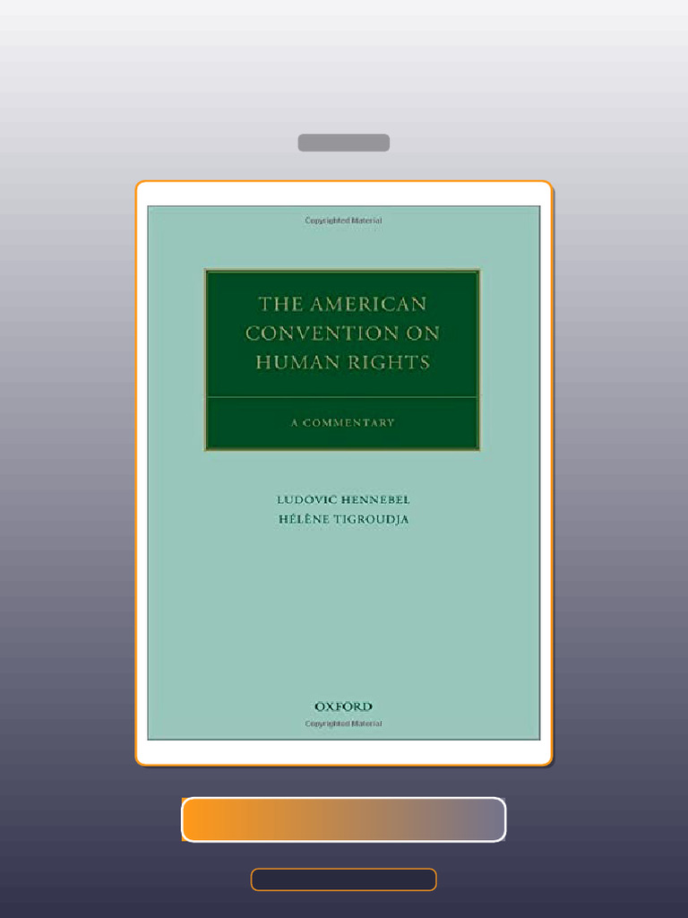 Test Bank for the American Convention on Human Rights Commentary 1st ...